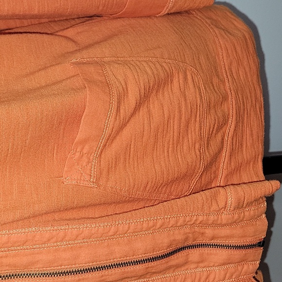 Zenergy by Chicos 2 pocket full zipper button up sleeve jacket womens size 2 - Picture 3 of 10